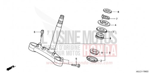 TIGE DE DIRECTION (CBR600RR3/4) CBR600RR4 de 2004